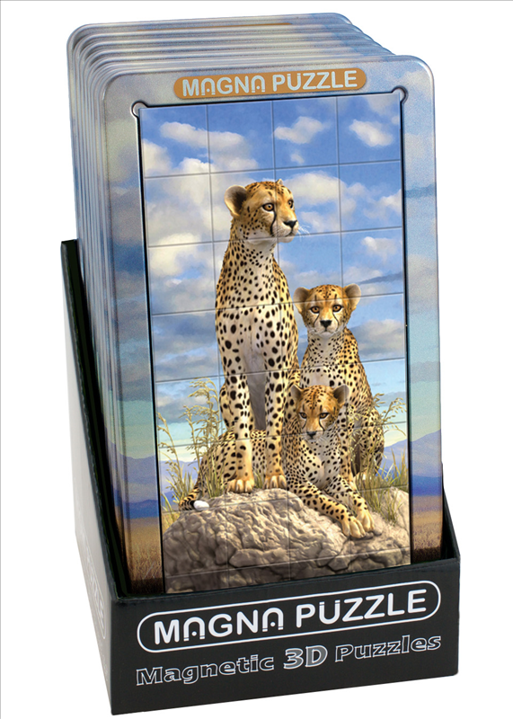 3D Cheetahs Magna Puzxle