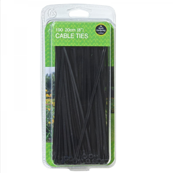 20cm (8") Cable Ties (100)