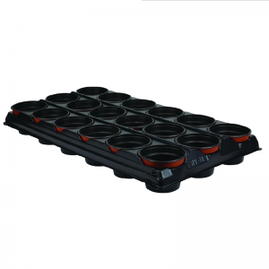 Growing Tray with 18 Round Pots