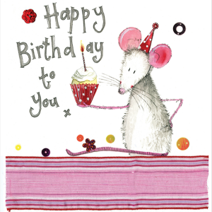 Mouse & Cup Cake Card