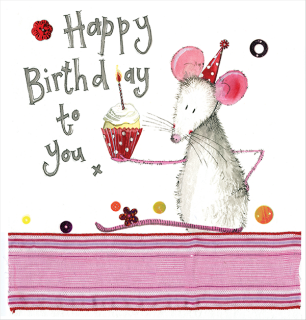 Mouse & Cup Cake Card