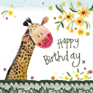 Birthday Giraffe Card