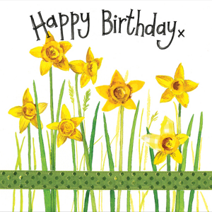 Daffodils Birthday Card