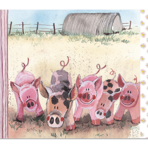Five Little Pigs Placemat