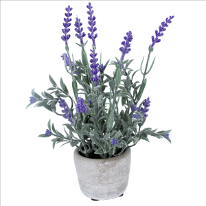 Faux Lavender in Pot