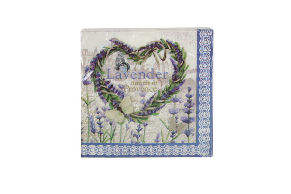 Lavender Heart Paper Napkins