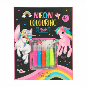 Ylvi Neon Colouring Book Set