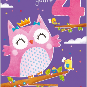Age 4 Owl Card