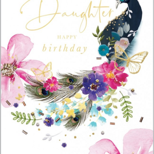 Daughter - Peacock Card