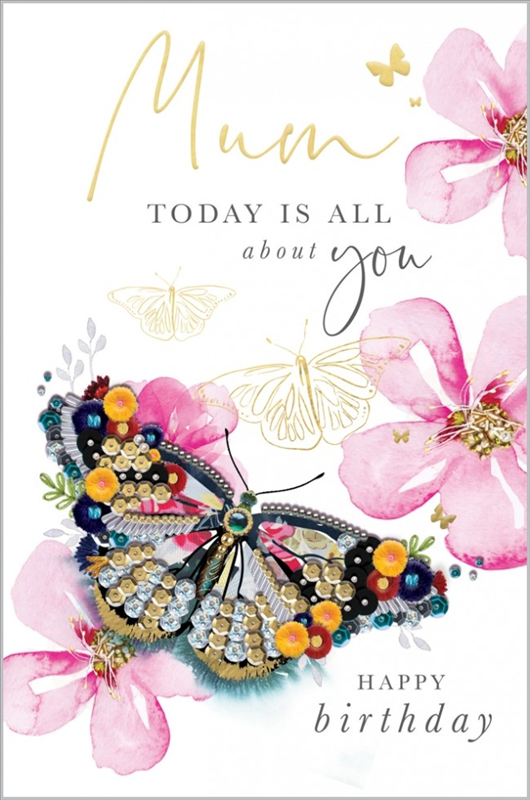 Mum - Butterfly Card