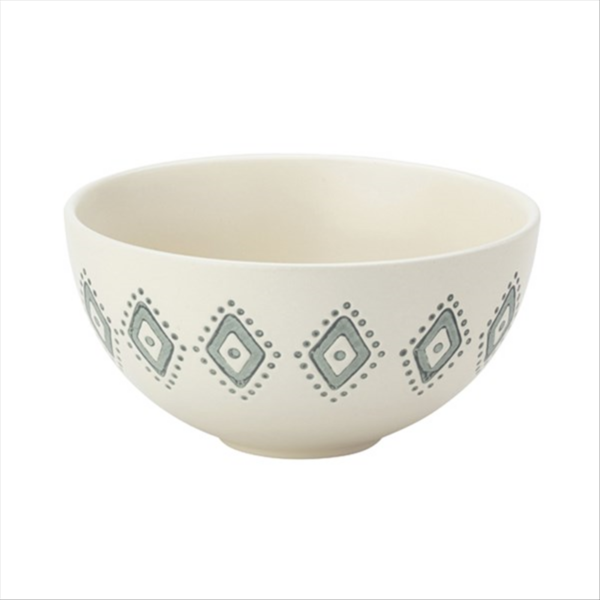 Artisan Aztec Dip Bowl Cream