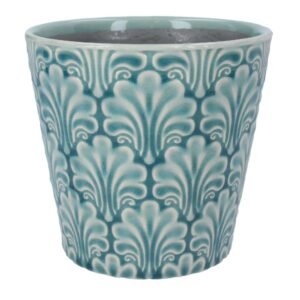 Blue Fans Ceramic Pot Cover