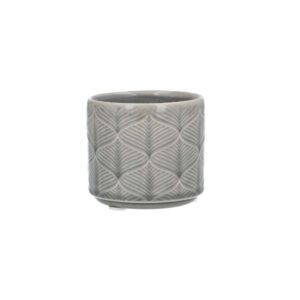 Grey Wavy Ceramic Mini Pot Cover