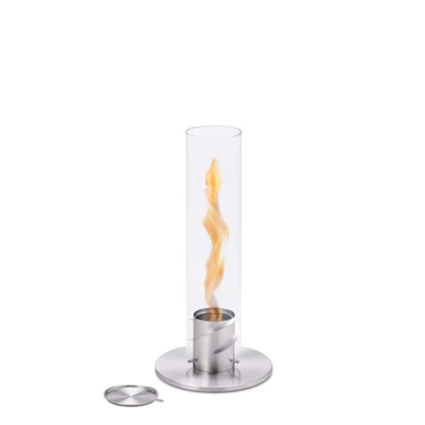 SPIN 90 Table-top fireplace silver