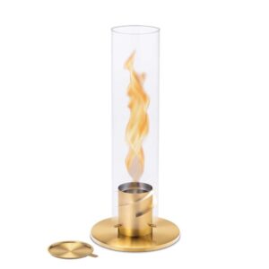 SPIN 120 Table-top fireplace gold
