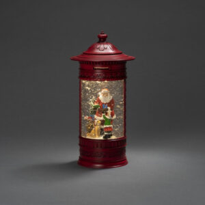 Water Lantern Mailbox with Santa