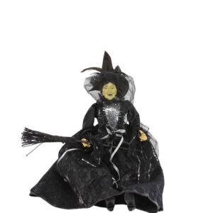 Witch on Broom Ornament