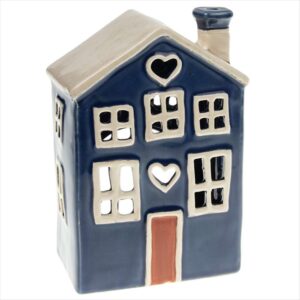 Heart House Tealight Blue