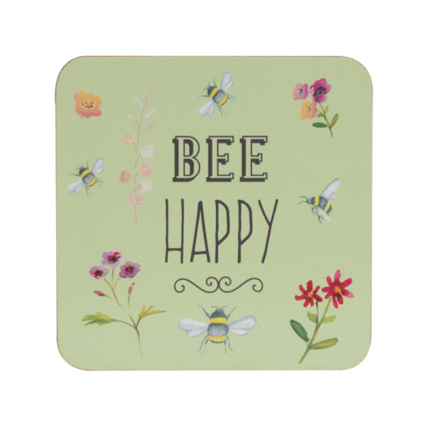 Bee Happy Set of 4 Coasters