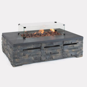 Stone Fire Pit - Coffee Table