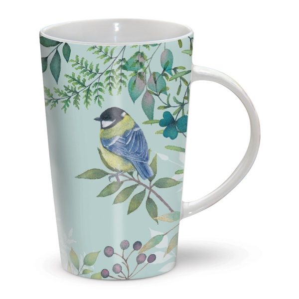 Green Floral & Birds Riverbank Mug