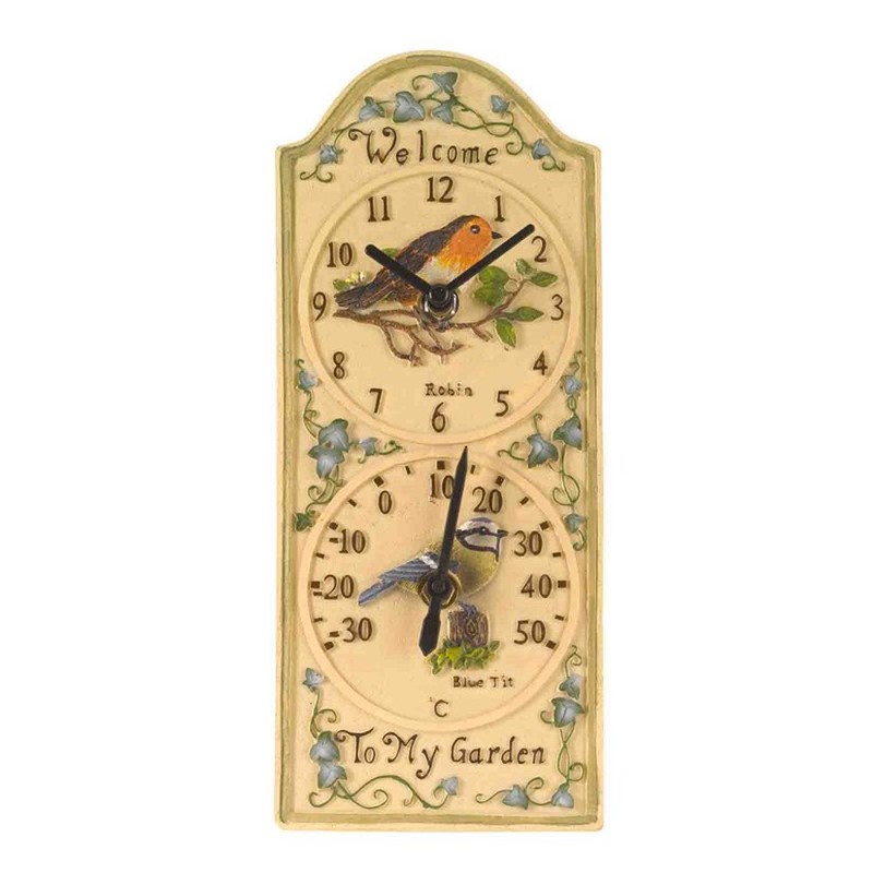Birdberry Clock & Th/meter