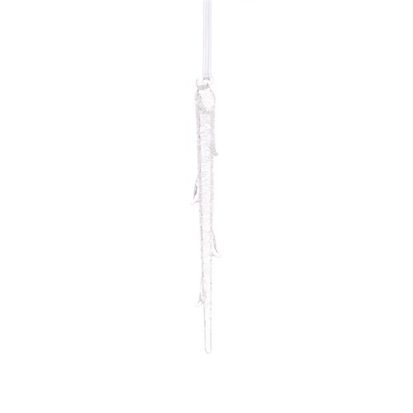 Glass Icicle 19cm