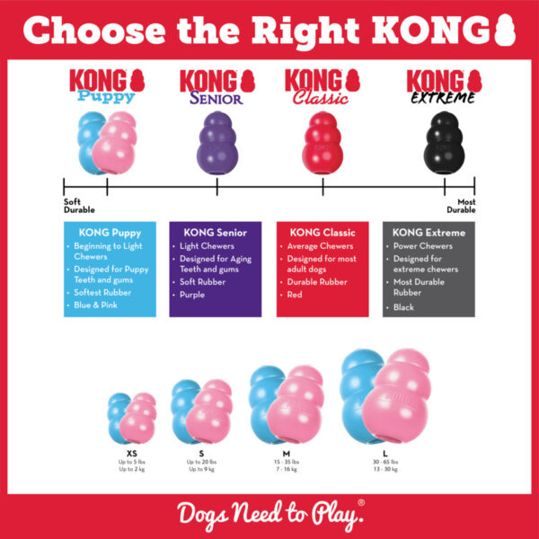 KONG Puppy X-Small Blue/Pink