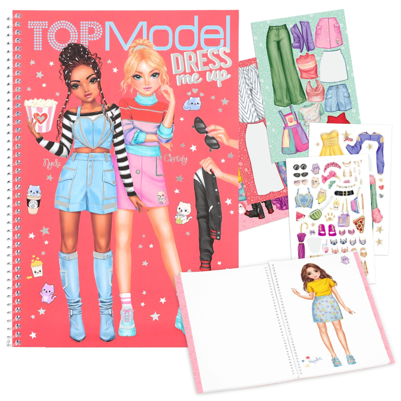 Depesche TOPModel Dress Me Up Big Sticker Book 24 Pages with 7 Sheets