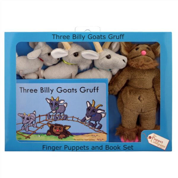 Three Billy Goats Gruff Puppet Set
