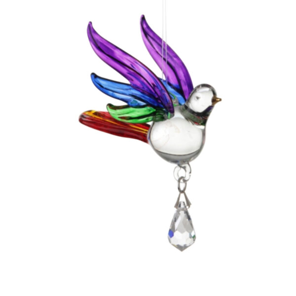 Fantasy Glass Songbird Rainbow
