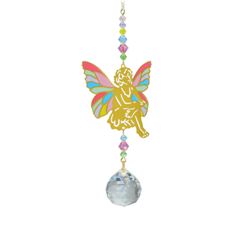 Crystal Dreams Sitting Fairy Confetti