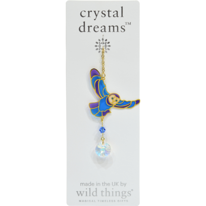 Crystal Dreams Owl in Flight