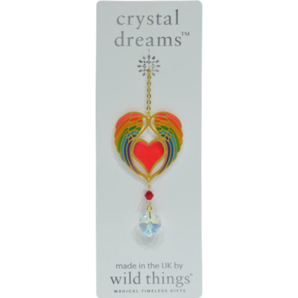 Crystal Dreams-Angel Wing Heart