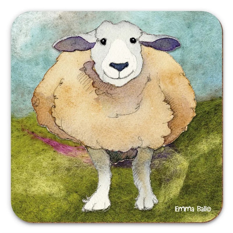 Happy Sheep - Single Coaster