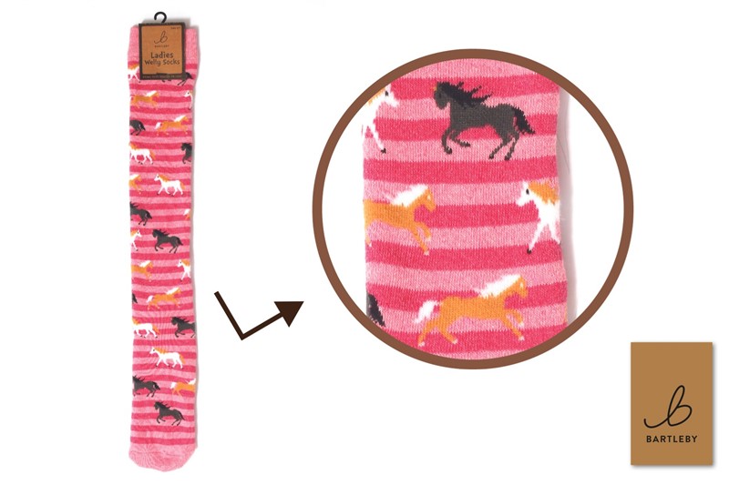 Funky Welly Socks - Galloping Horses