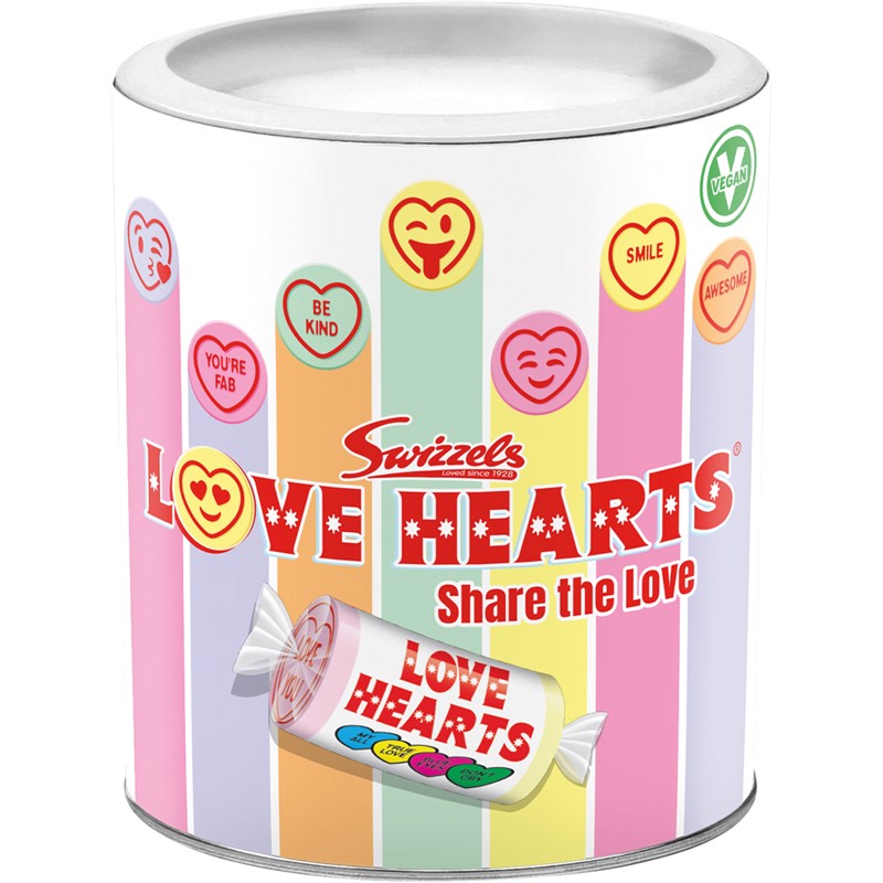 Swizzels Love Hearts Drum 200g