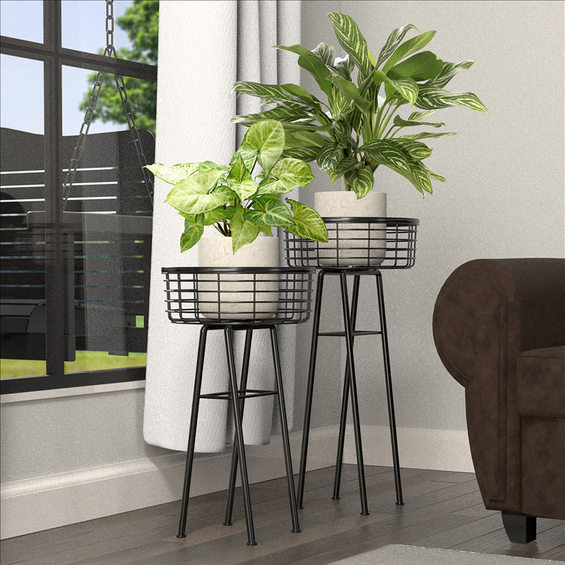Wire Basket Plant Stand 60cm