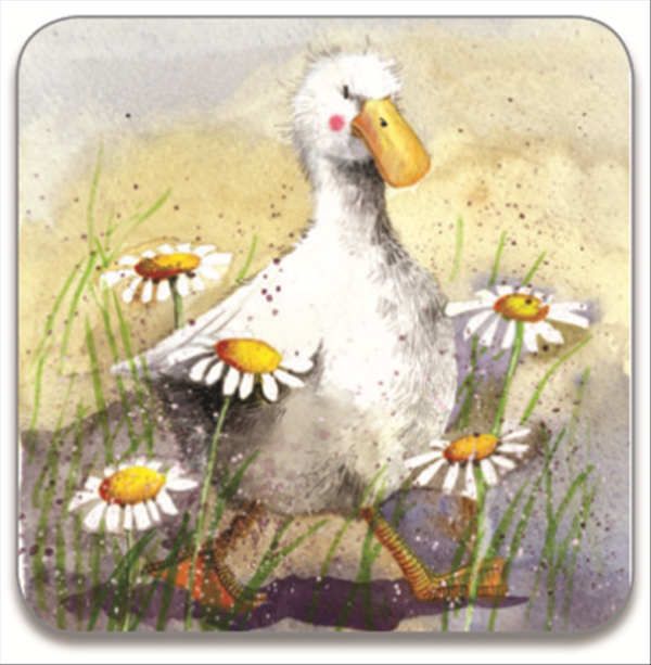 Duck In The Daisies Coaster